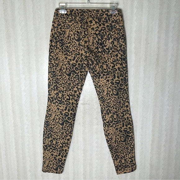 ❤️ BEBE Cheetah print high rise ankle skinny Jeans Size 27 - Picture 4 of 5